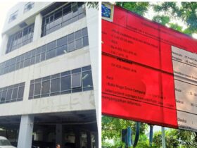 Diduga Untuk Kegiatan Pengelupasan cat eksisiting façade tidak dilakukan, melainkan langsung ditimpa dengan menggunakan cat remover.