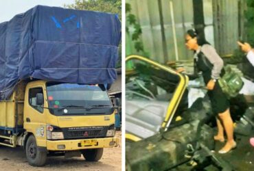 Keterangan photo truck Colt Diesel Nopol B 9846 PYU hilang dibawa Kabur kini tinggal rongsokan besi tua.
