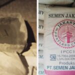 Keterangan Foto : Menggunakan Semen Merk Jakarta, Mestinya Merk Porland.