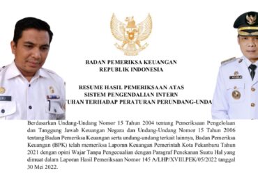 Foto : Kanan Penjabat (Pj) Wali Kota Pekanbaru Muflihun, S.STP, MAP, dan Kiri Zulhelmi Arifin alias Ami Kadis (Disperindag) Kota Pekanbaru.