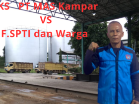 Foto : Elin Selaku sekretaris PUK SPTI Danau Lancang dan Lokasi PKS PT. MAS.