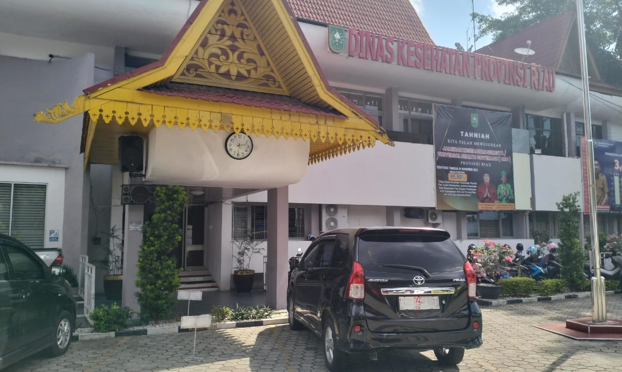 Foto : Kantor Dinas Kesehatan Provinsi Riau (Dok/RNC).