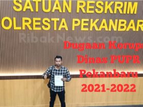 Foto : Tp. Batubara selaku Ketua LSM Forkorindo Riau saat pelaporan Di Polresta Pekanbaru, (Dok/RNC).