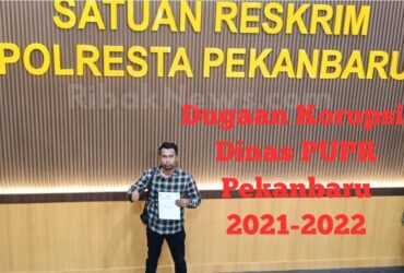 Foto : Tp. Batubara selaku Ketua LSM Forkorindo Riau saat pelaporan Di Polresta Pekanbaru, (Dok/RNC).