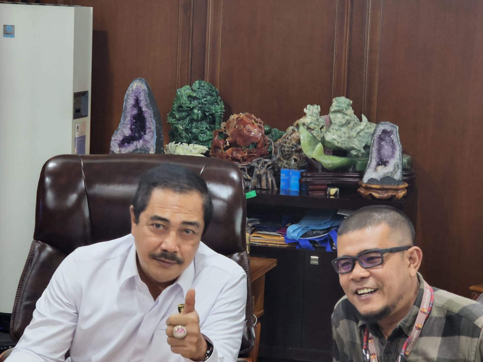 Foto : Teuku Yudhistira Ketum IWO (kanan) bersama Wakapolri Komjen Agus Andrianto (kiri), Dok/RNC.