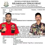 Foto : Latar belakang Dokumen Permintaan Keterangan Oleh Kejati Riau, Tp. Batubara Ketua DPD LSM Forkorindo Riau (Kiri), dan Tohom TPS., SE., SH., MM., Ketua Umum LSM Forkorindo (Kanan).