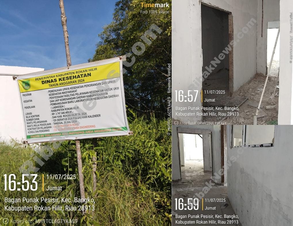 Foto : Pelaksanan di lokasi Proyek tampak dikerjakan dengan asal - asalan RNC/Dok.